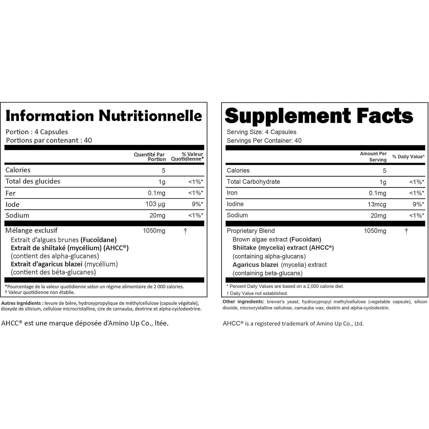 Suplemento Inmunidad Fucoidan NatureMedic 11 Botellas 1760 Cápsulas