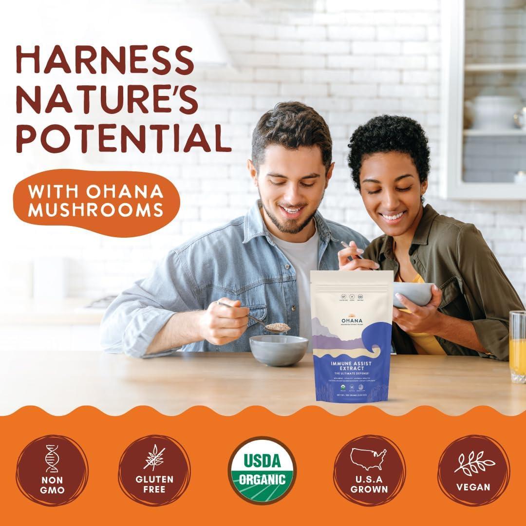 Extracto de Champiñón Orgánico Ohana 100 g - Inmunológico