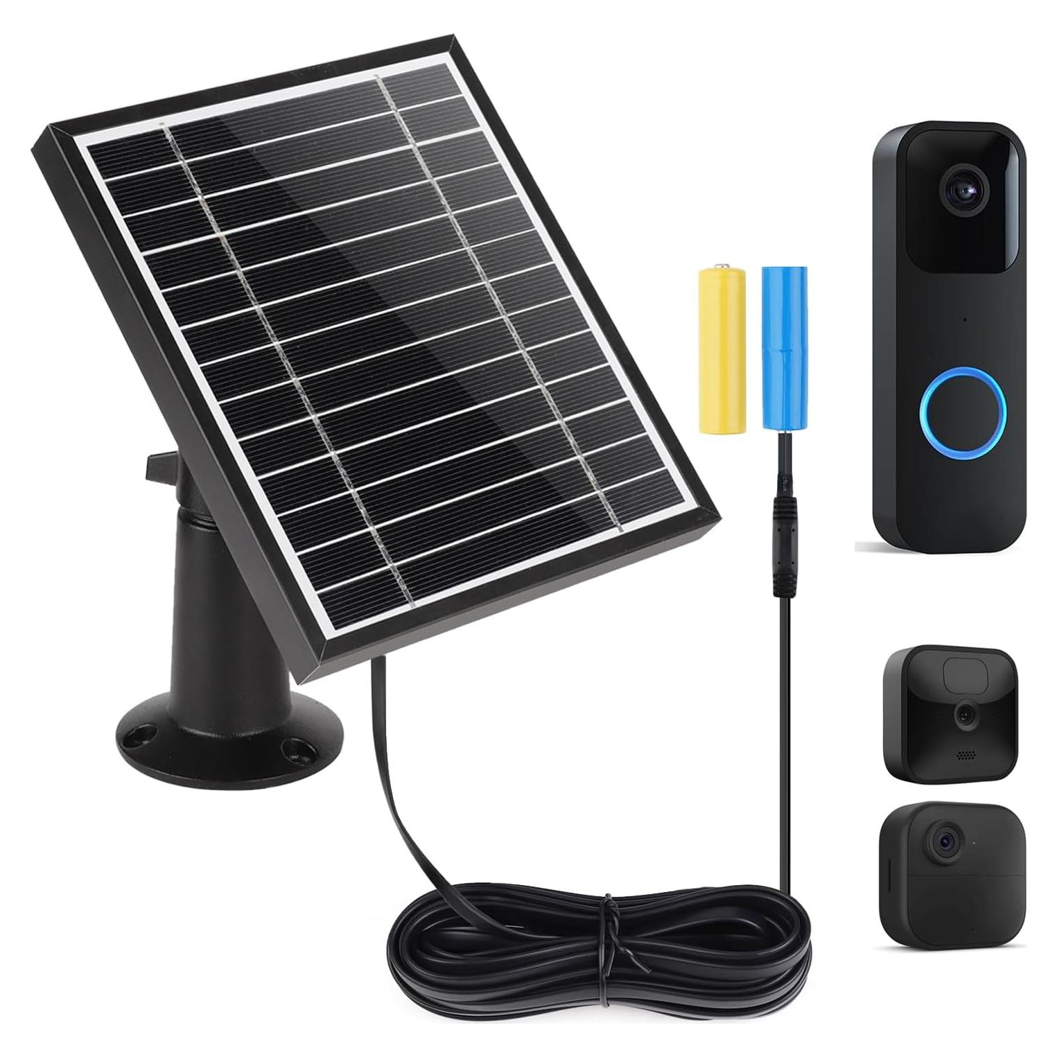 Cargador Solar UYODM para Timbre Blink y Cámara Exterior