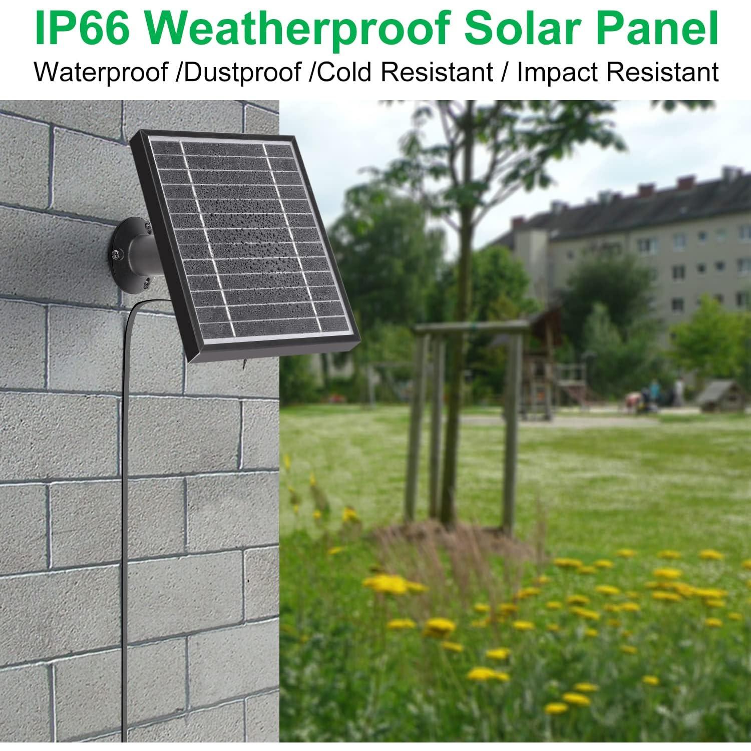 Cargador Solar UYODM para Timbre Blink y Cámara Exterior