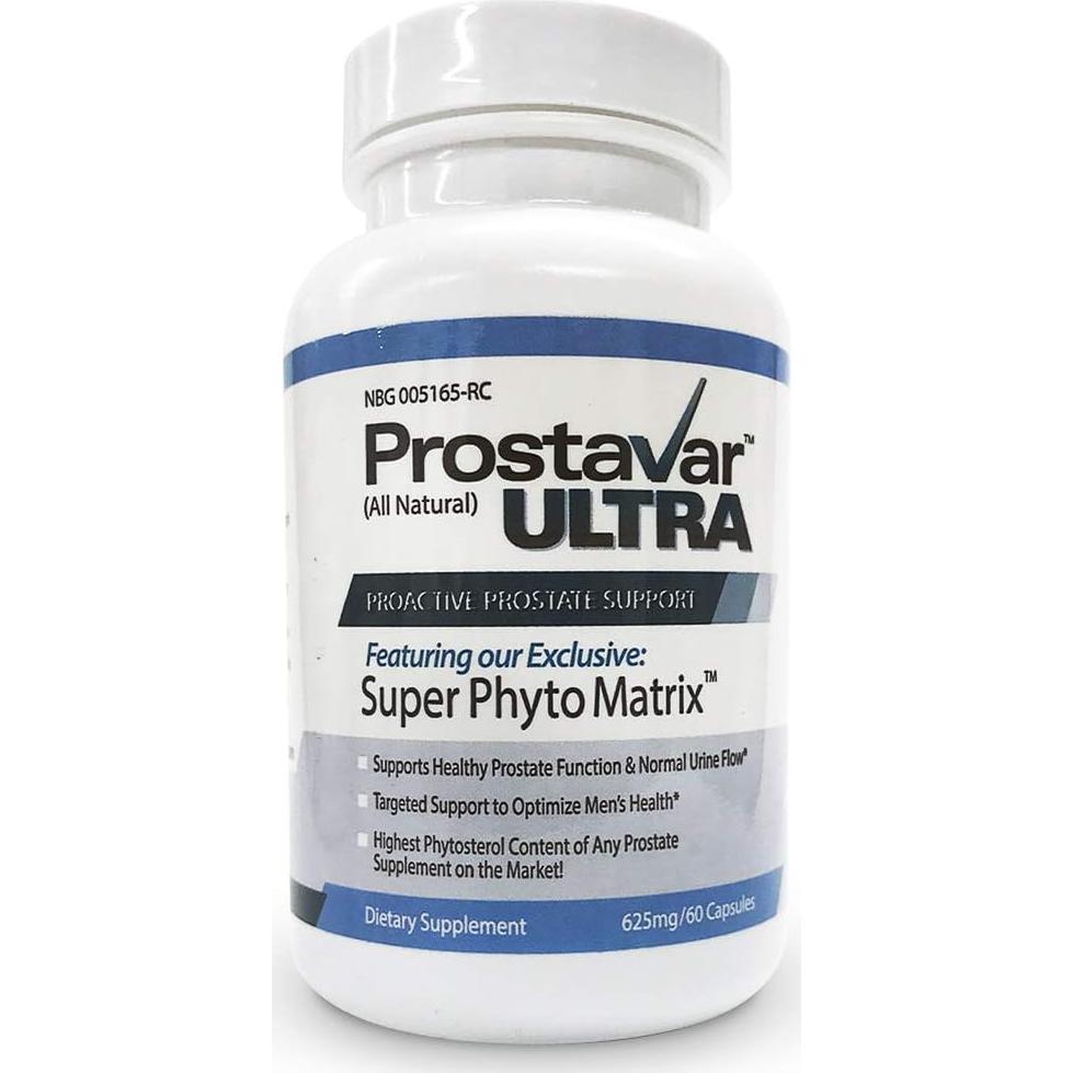 Suplemento Prostavar Ultra 3 Botellas 600mg 90% Beta-Sitosterol