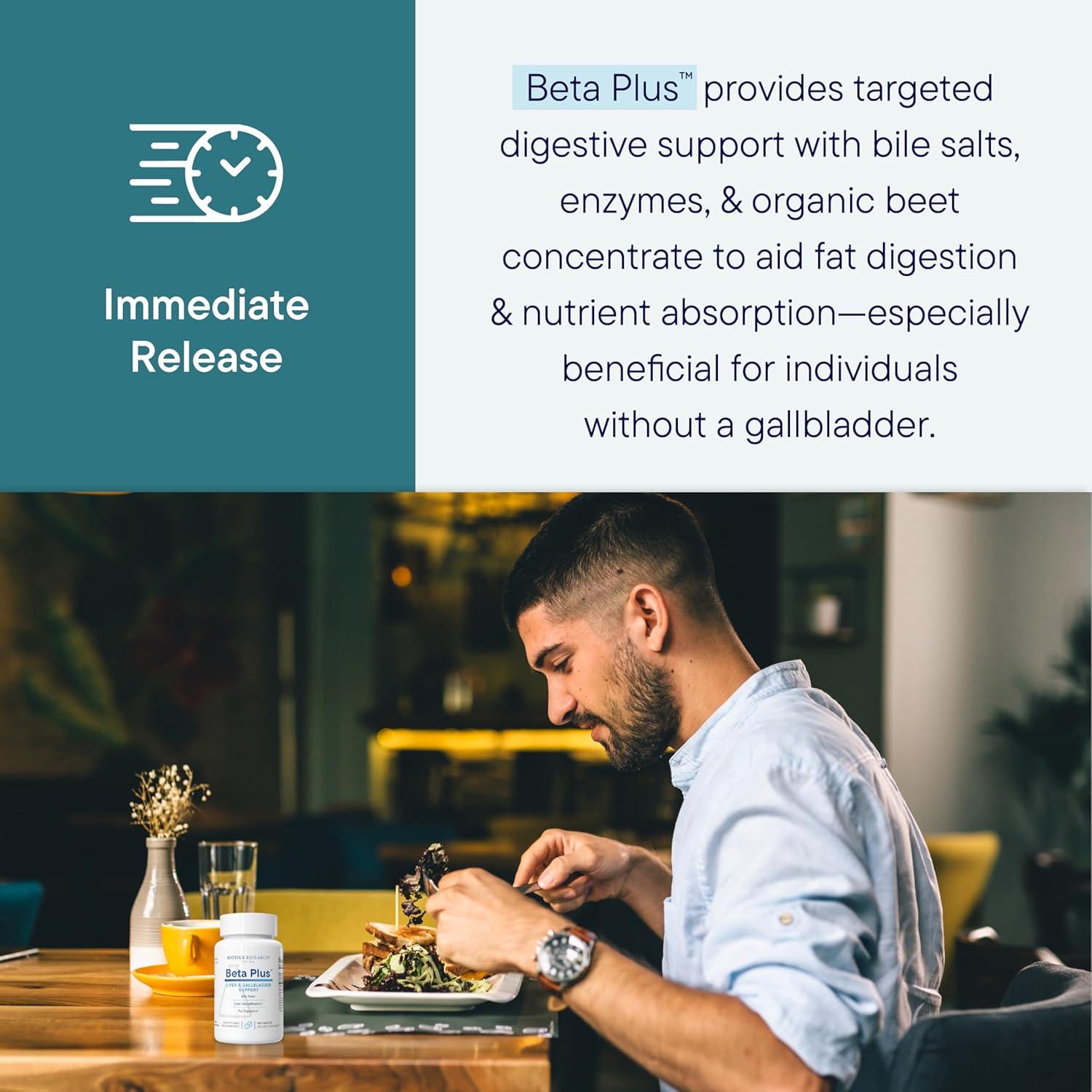 Suplemento Digestivo Biotics Research Beta-Plus 90 Tabs