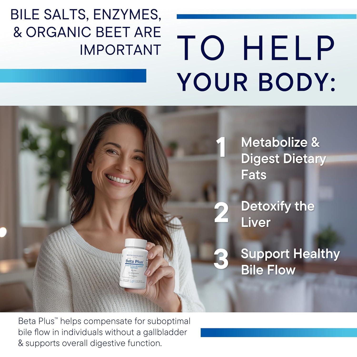 Suplemento Digestivo Biotics Research Beta-Plus 90 Tabs