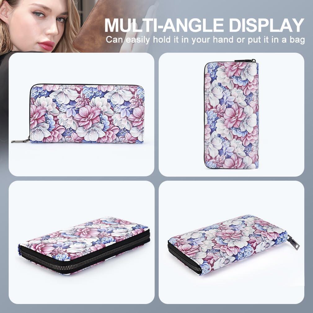 Billetera APHISON Mujer Clutch Gran Capacidad RFID Cuero