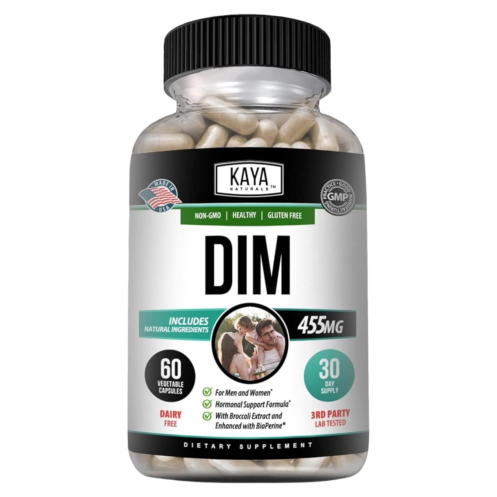Suplemento DIM Ultra Kaya Naturals 60 Cápsulas Vegetales