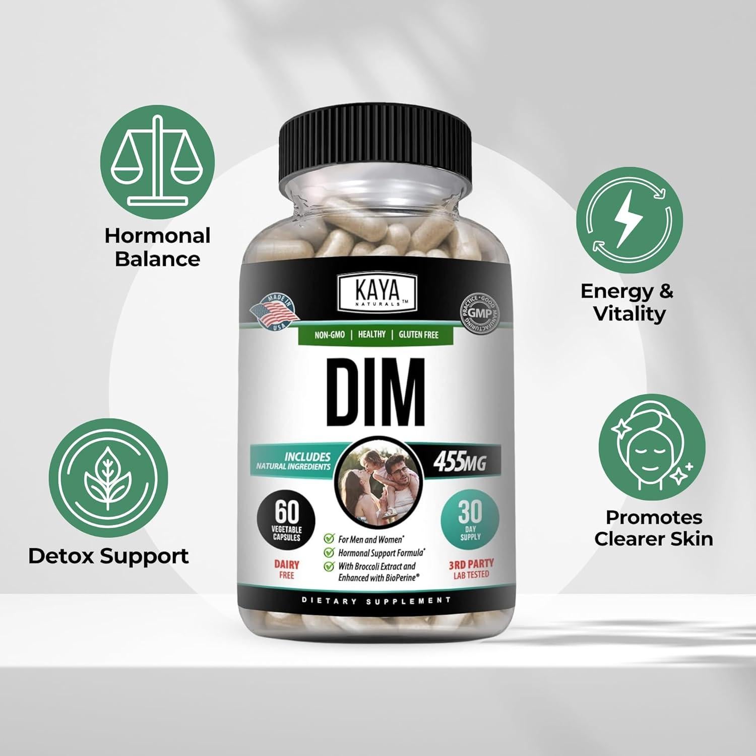 Suplemento DIM Ultra Kaya Naturals 60 Cápsulas Vegetales