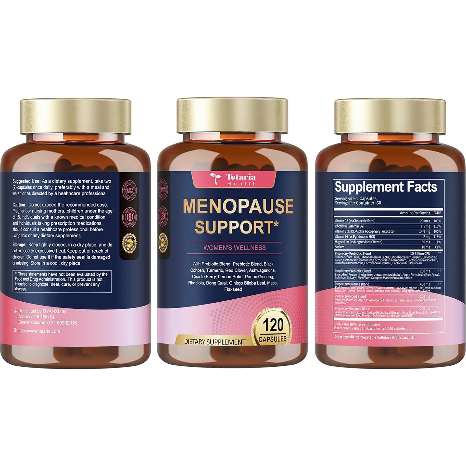 Suplementos Menopausia Totaria 240 Cápsulas 40-en-1