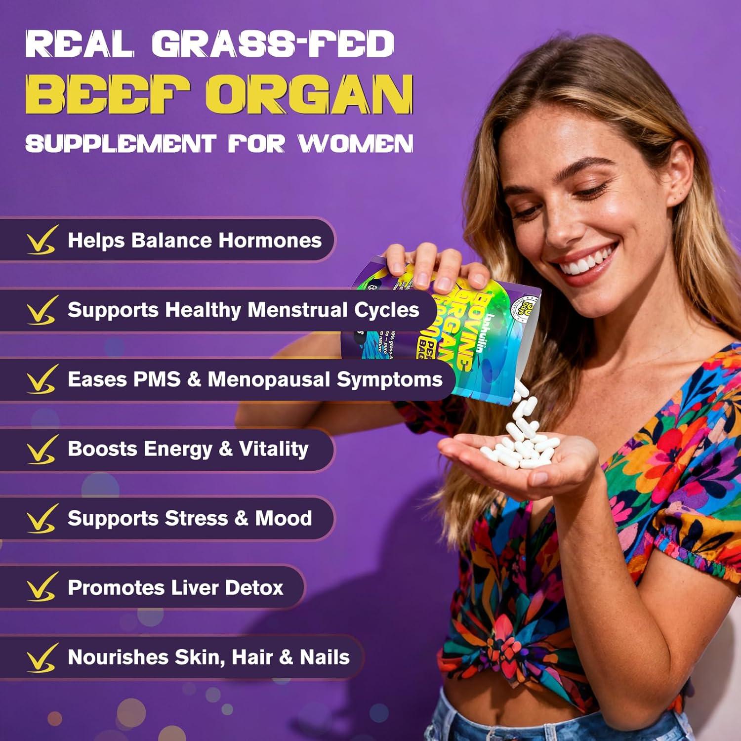 Suplemento de Órganos de Res para Mujeres - 60 Cápsulas