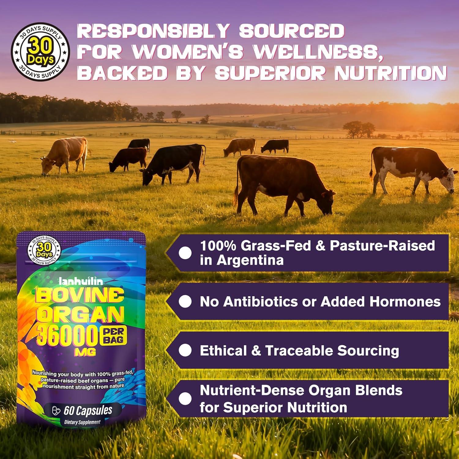 Suplemento de Órganos de Res para Mujeres - 60 Cápsulas