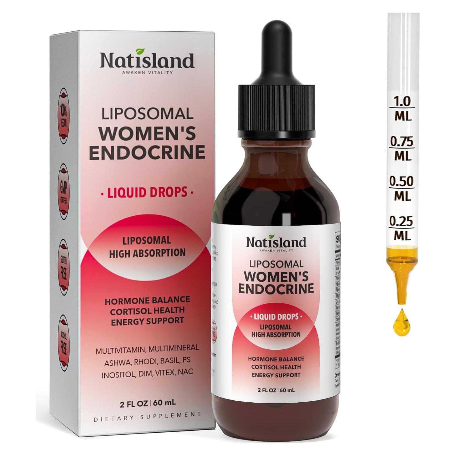 Suplemento Líquido de Cortisol Liposomal Natisland 59.15 ML