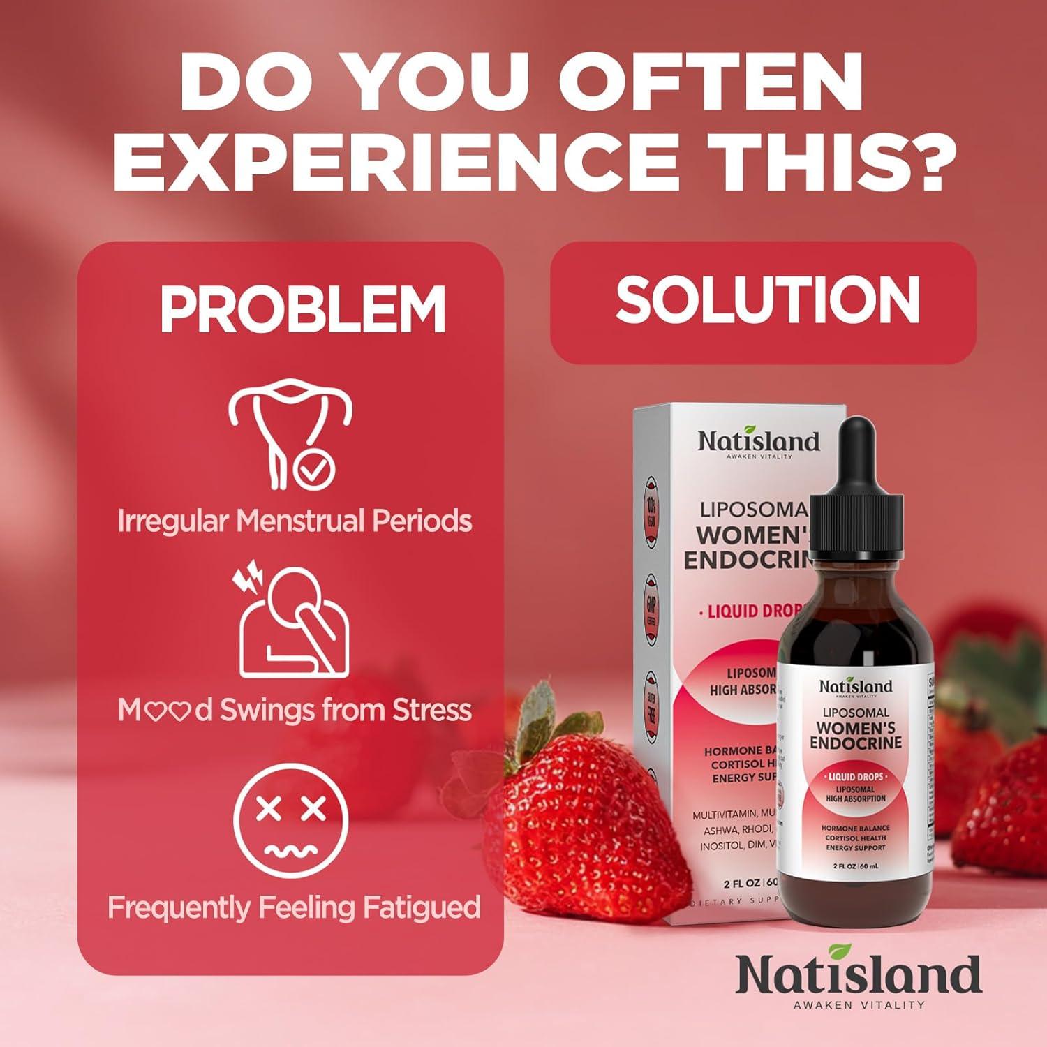 Suplemento Líquido de Cortisol Liposomal Natisland 59.15 ML