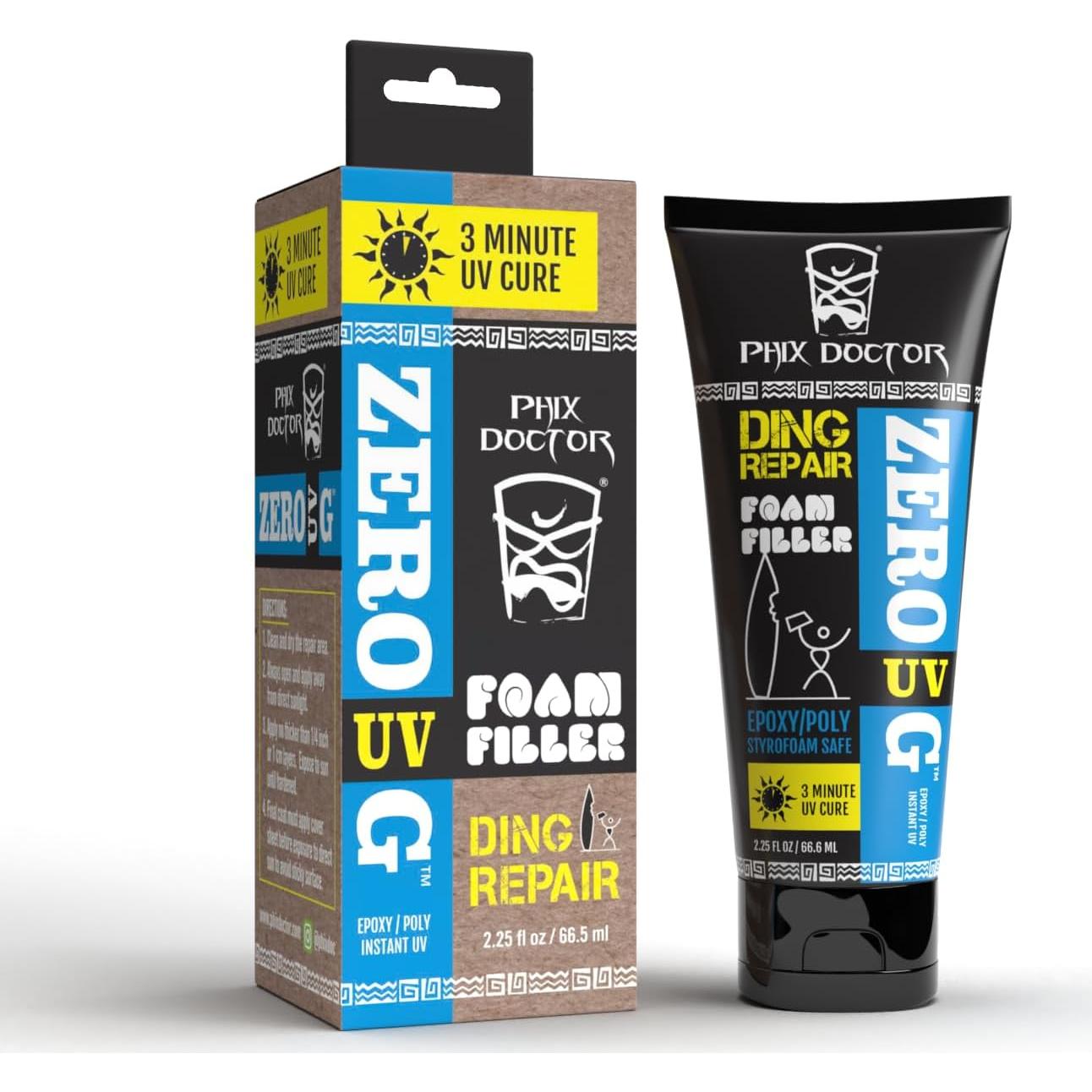 Kit de Reparación de Tabla de Surf Phix Doctor 2018 Espuma UV