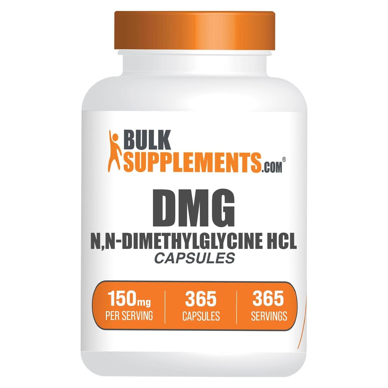 Cápsulas DMG HCl BulkSupplements 150mg - 365 Porciones
