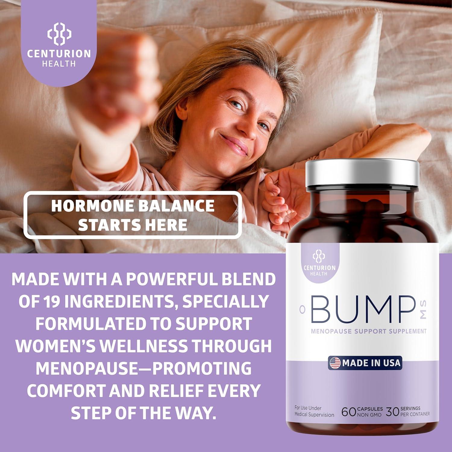 Suplemento Herbal para la Menopausia Centurion Labs Bump MS 60 Cápsulas