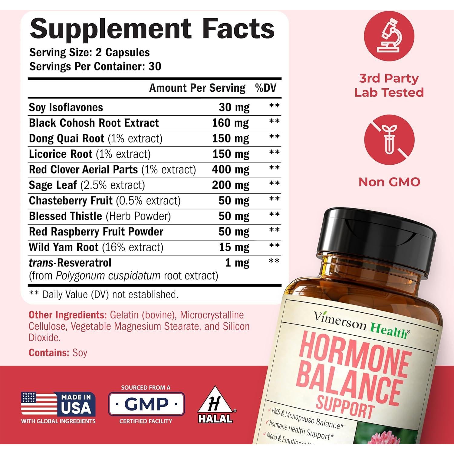 Suplemento Armonía Hormonal Vimerson Health 60 Cápsulas