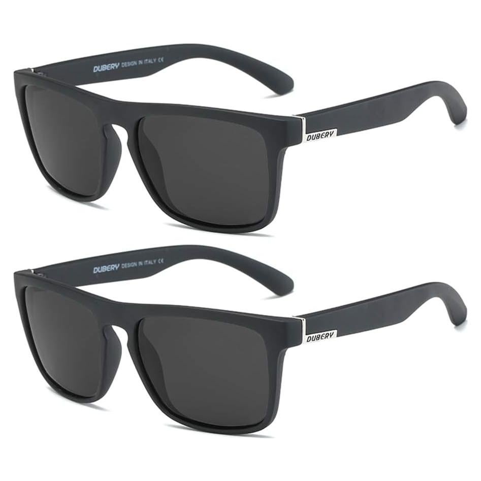Gafas de sol DUBERY polarizadas UV400 unisex paquete de 2