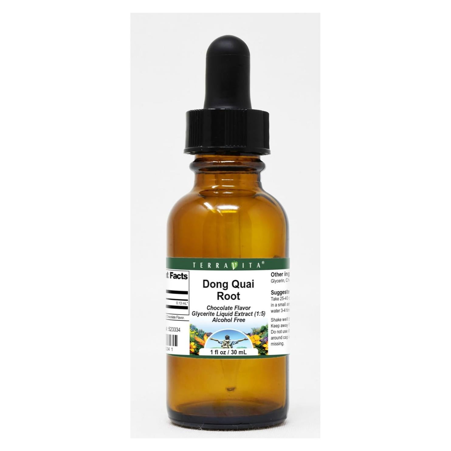 Extracto Líquido de Glicerina de Raíz de Dong Quai 28 g - TerraVita