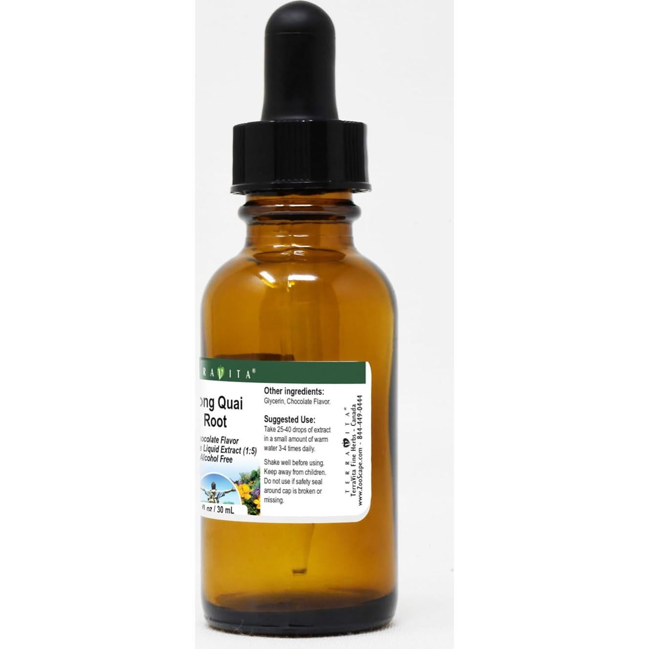 Extracto Líquido de Glicerina de Raíz de Dong Quai 28 g - TerraVita