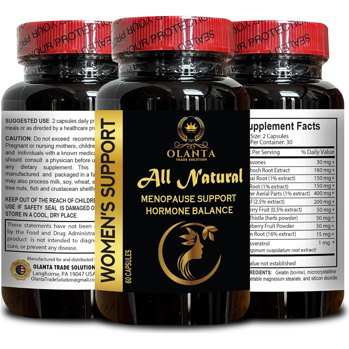 Suplemento Natural Menopausia Vitalabs 60 Cápsulas