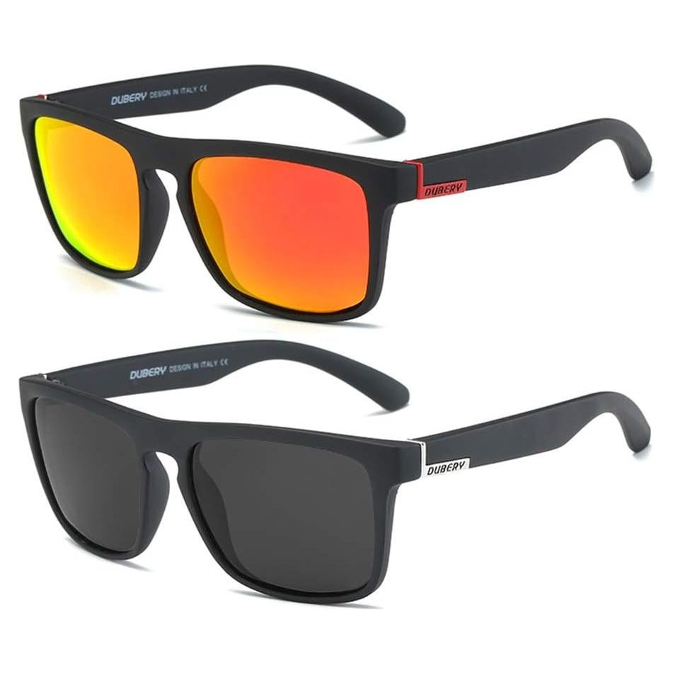 Gafas de sol DUBERY polarizadas UV400 unisex paquete de 2