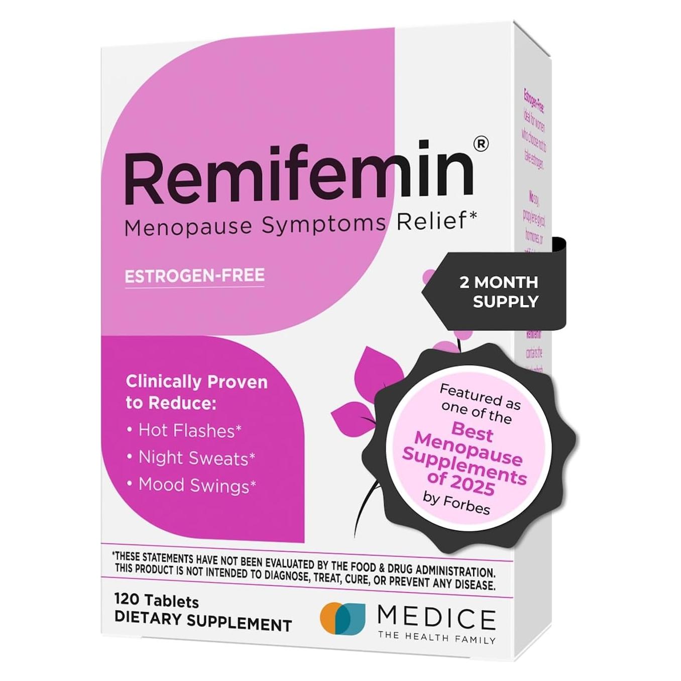 Remifemin Suplemento Menopausia 120 Tabletas Cohosh Negro