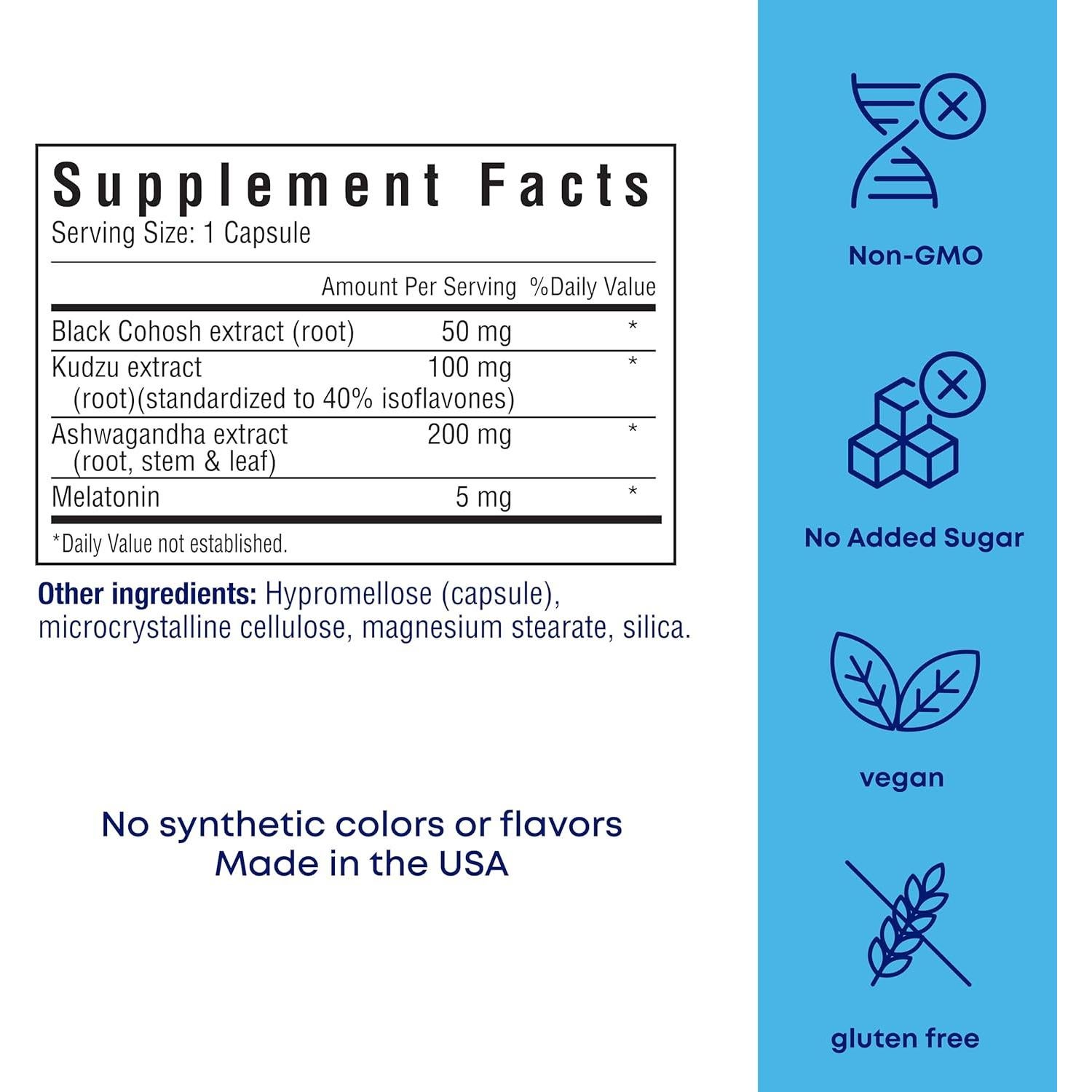 Su Propio Noche Fresca 60 Cápsulas - Alivio Menopausia y Sueño