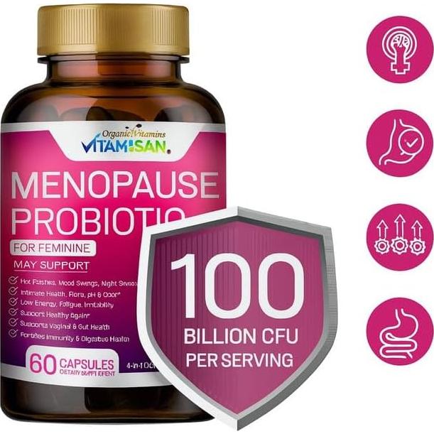 Probioticos para Menopausia Vitamisan 100 Mil Millones CFU