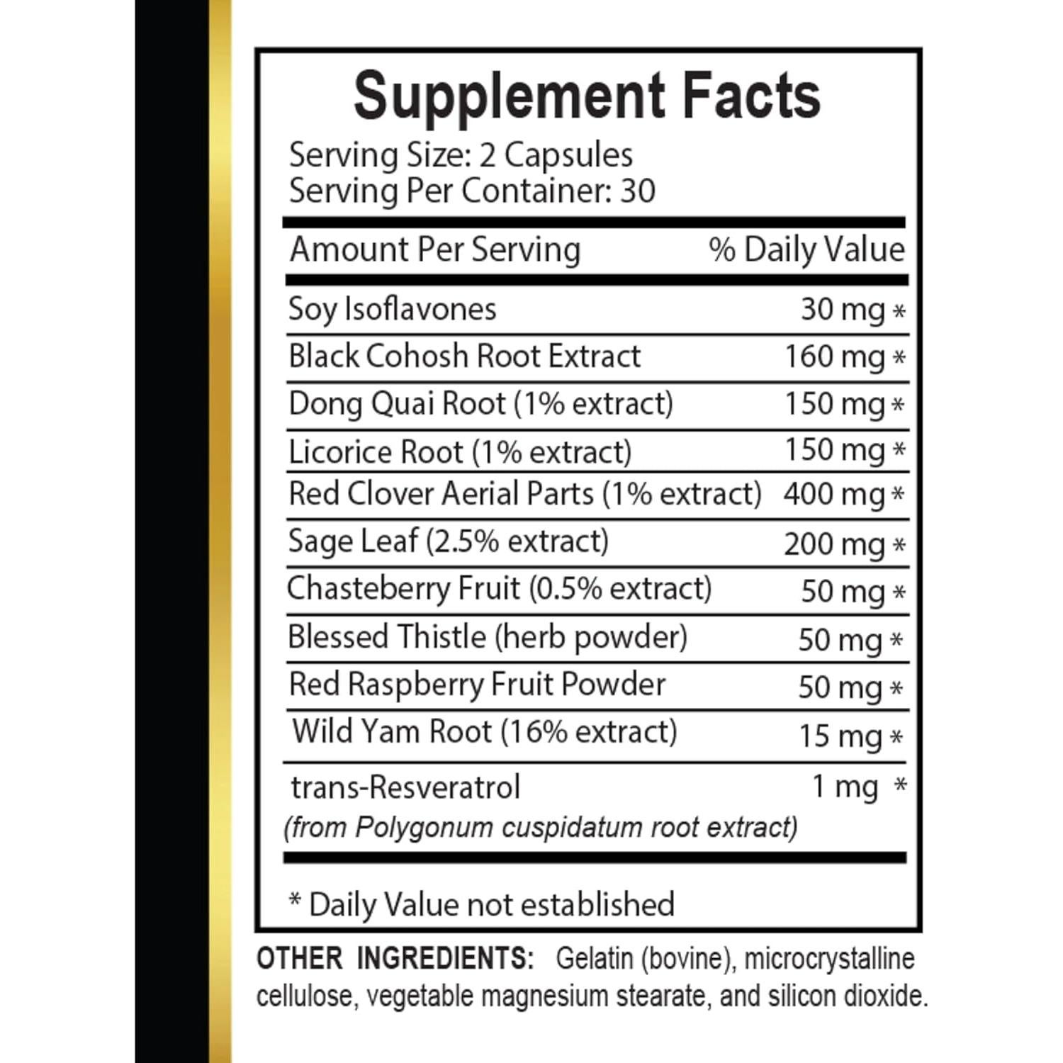 Suplemento Hormonal Femenino Vitalabs - 60 Cápsulas