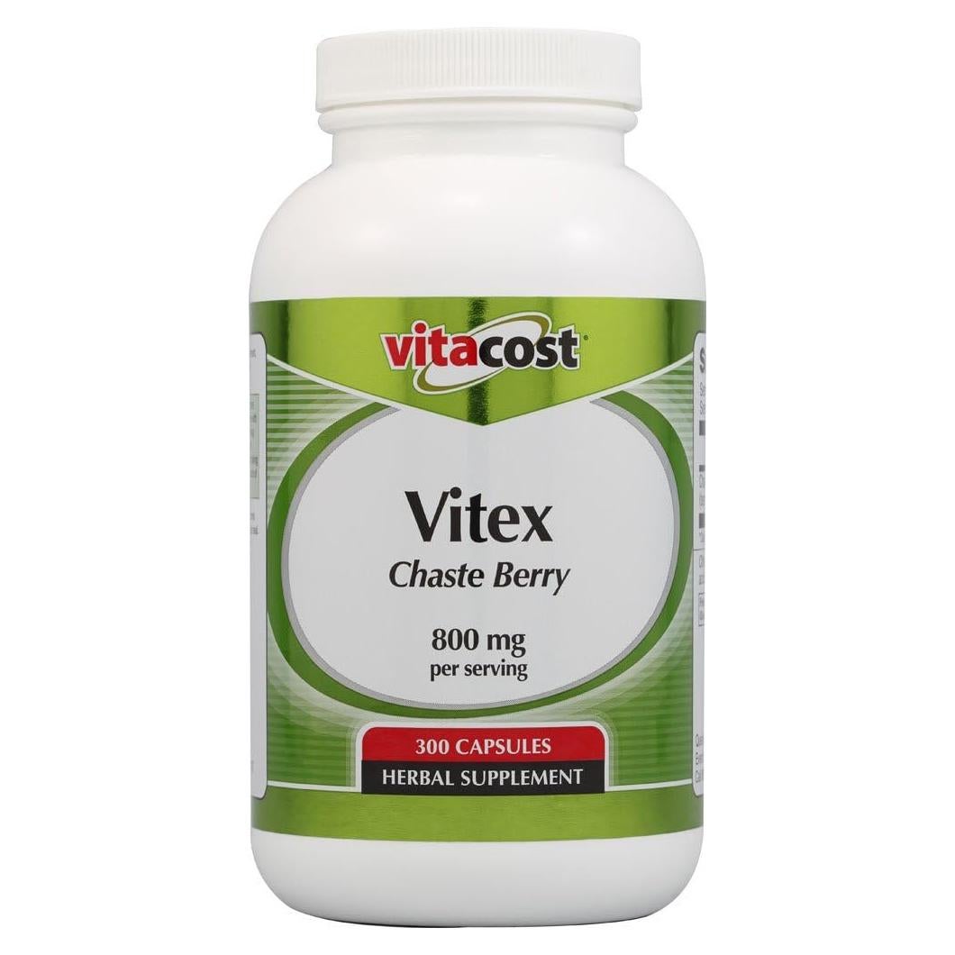 Vitacost Vitex Agnus-Castus Baya de Castidad 800 mg - 300 Cápsulas