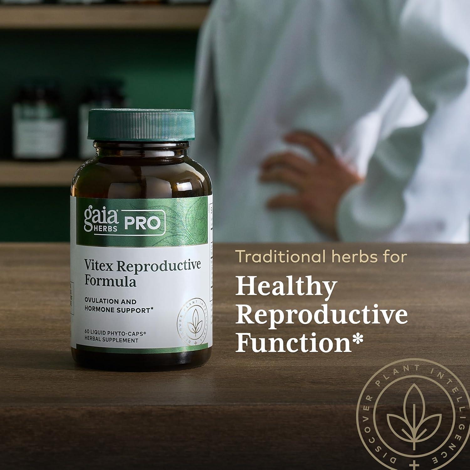 Suplemento Reproductivo Gaia Herbs Vitex 60 Cápsulas