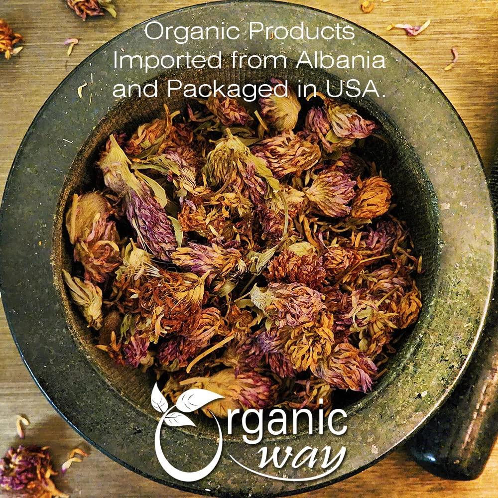 Flores Secas de Trébol Rojo Orgánico - 227 g - Té Herbal