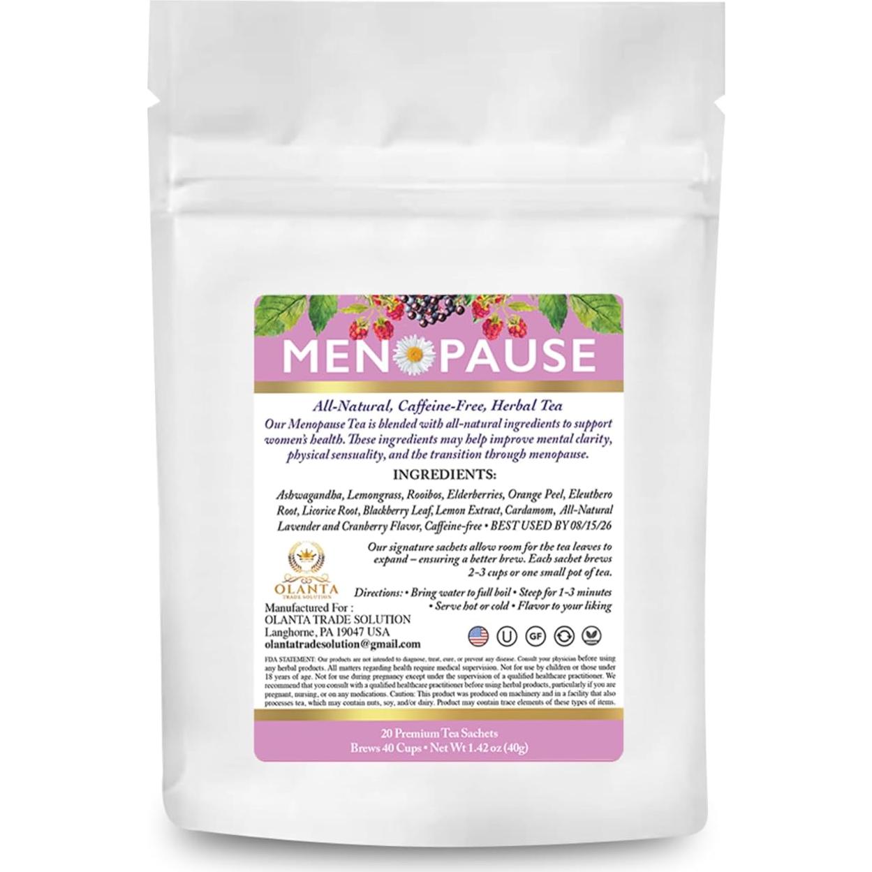 Té Premium para Menopausia Olanta - 20 Bolsitas 113g