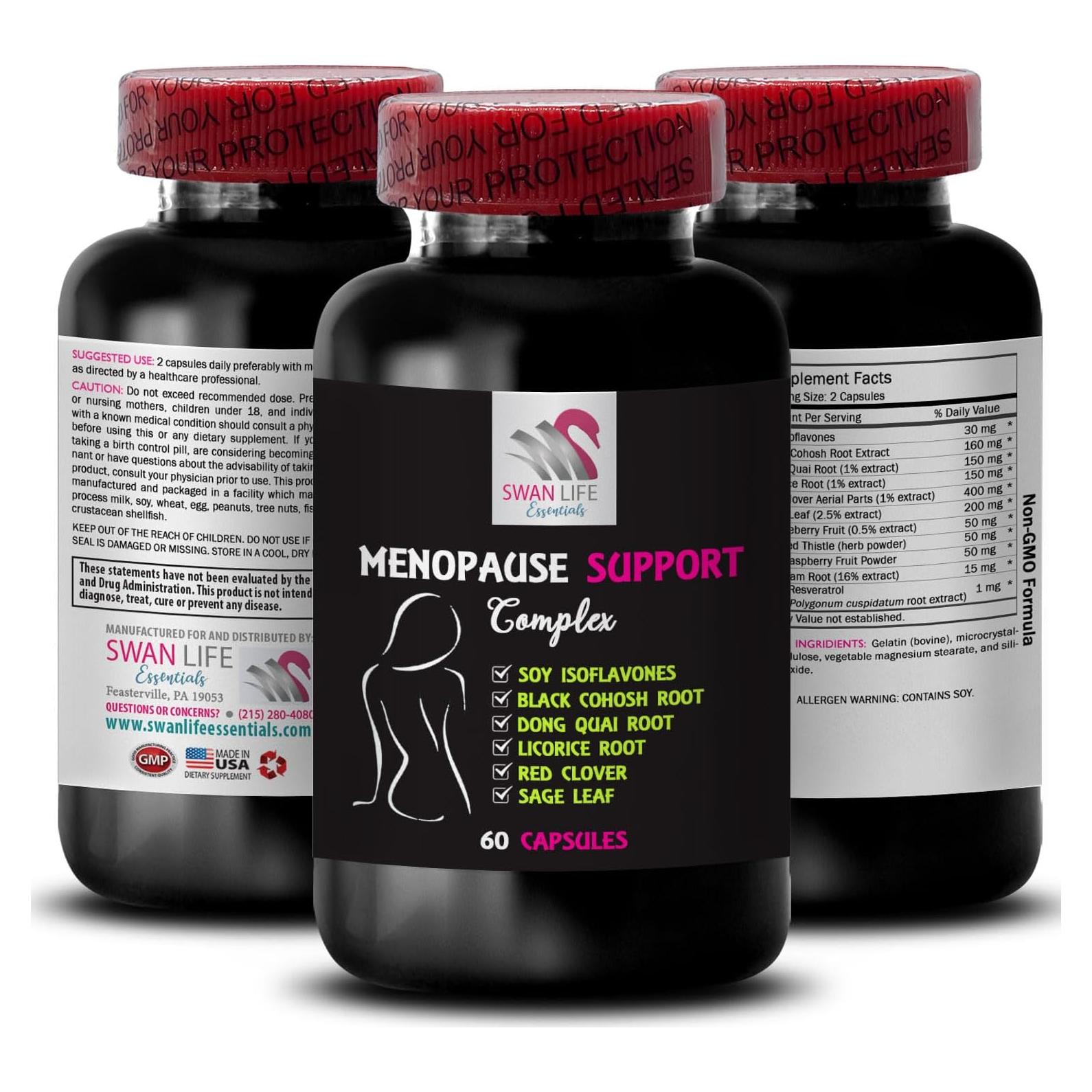 Suplemento Menopausia Mujeres Swan Life 85g - Trébol Rojo, Isoflavonas