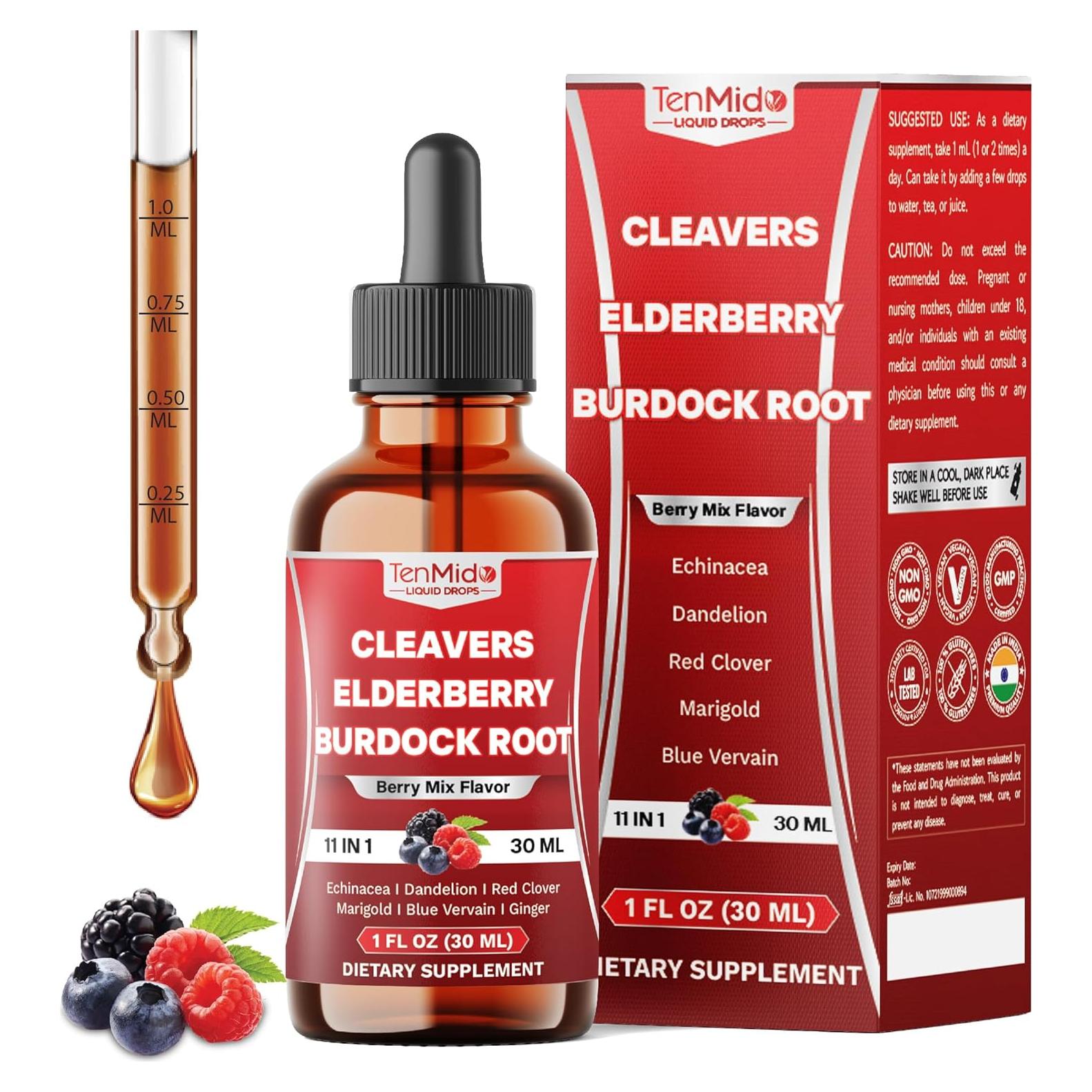 Gotas Drenaje Linfático Tenmido 30ml - 11 Botánicas Naturales