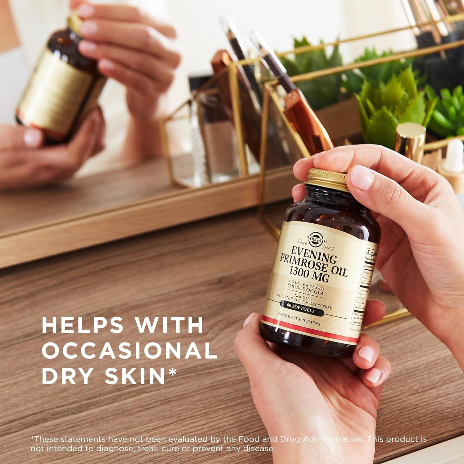 Aceite de Onagra Solgar 1300 mg 60 Gelatinas Blandas - Piel Saludable