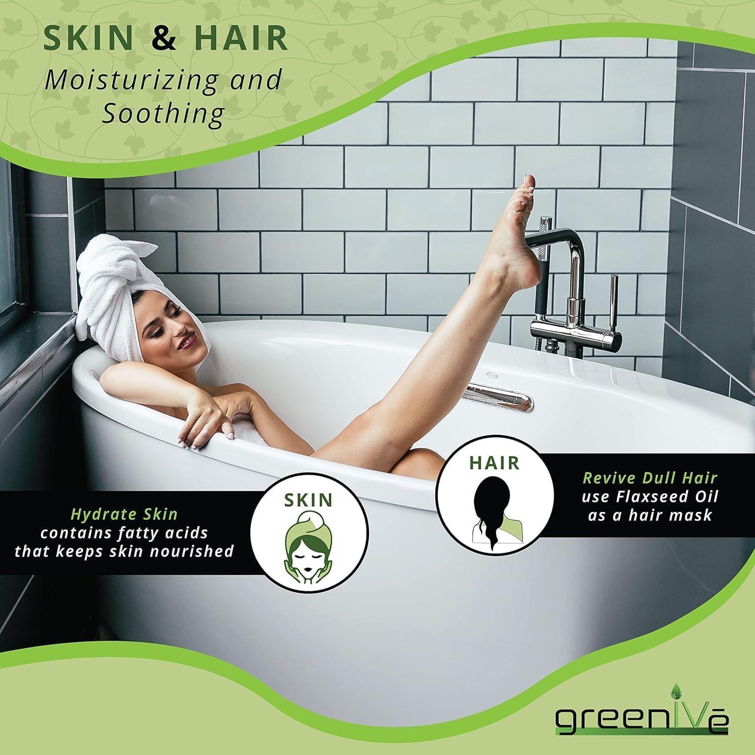 Aceite de Semilla de Linaza GreenIVe 100% Puro 236.6 ml