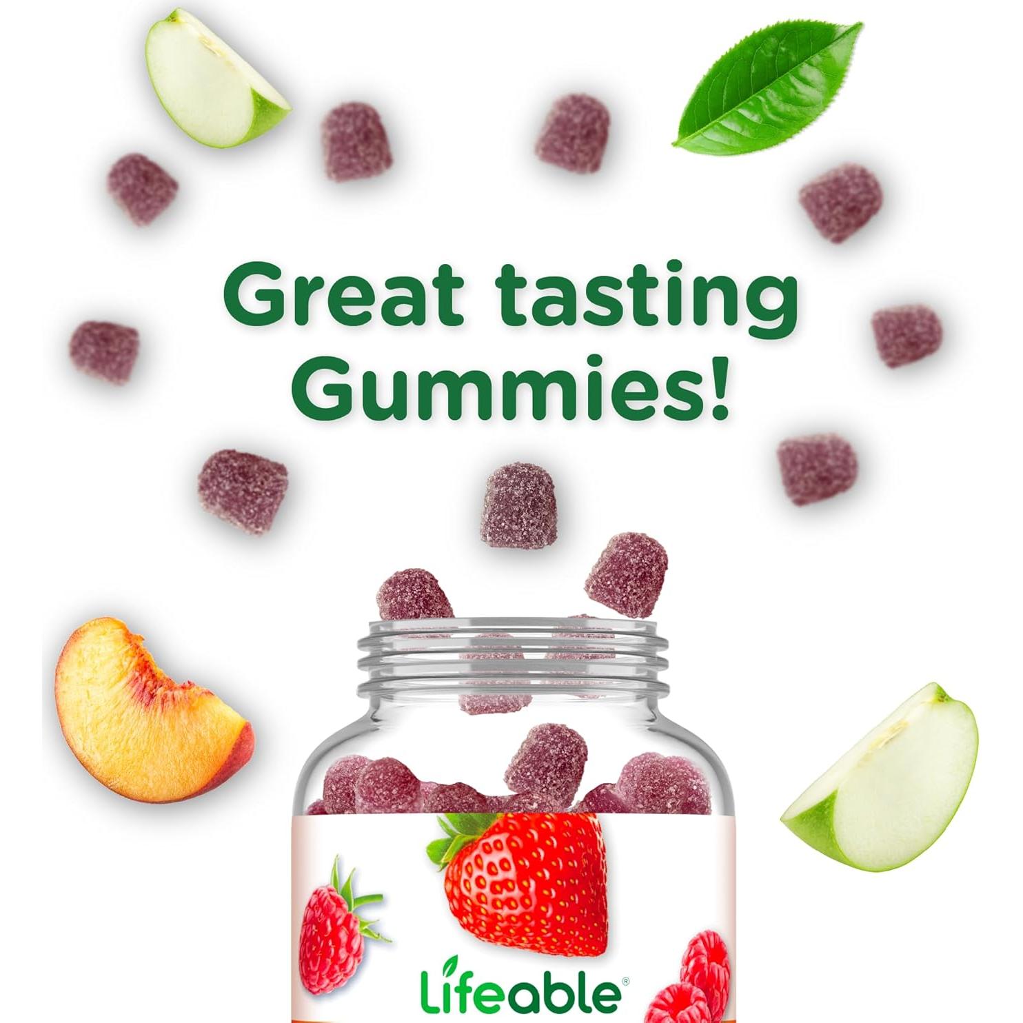 Gomitas Omega 3 6 9 Lifeable | Suplemento Vegano DHA | 60 Unidades