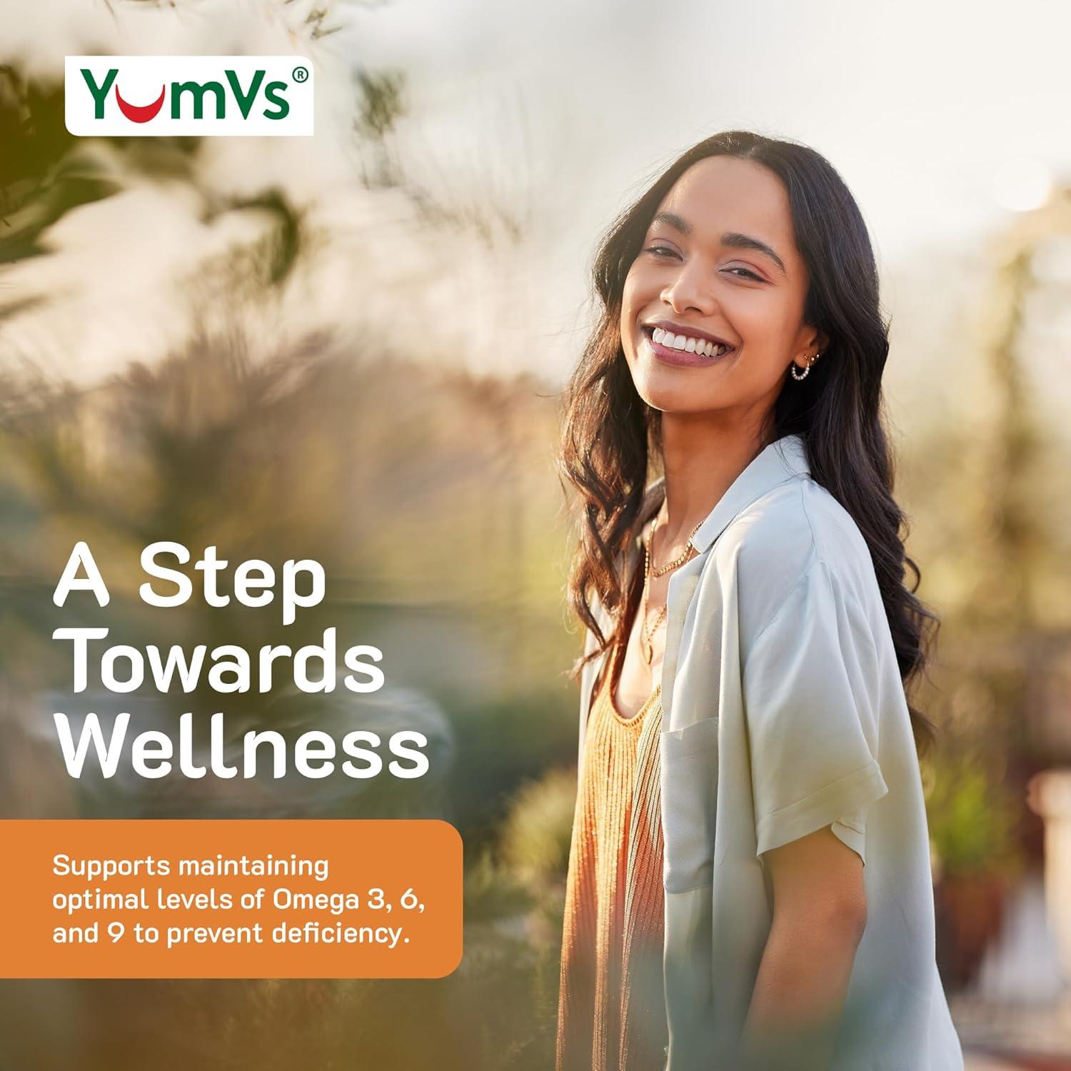 Gomitas Veganas Omega 3 YumVs - 90 Unidades - Limón y Naranja