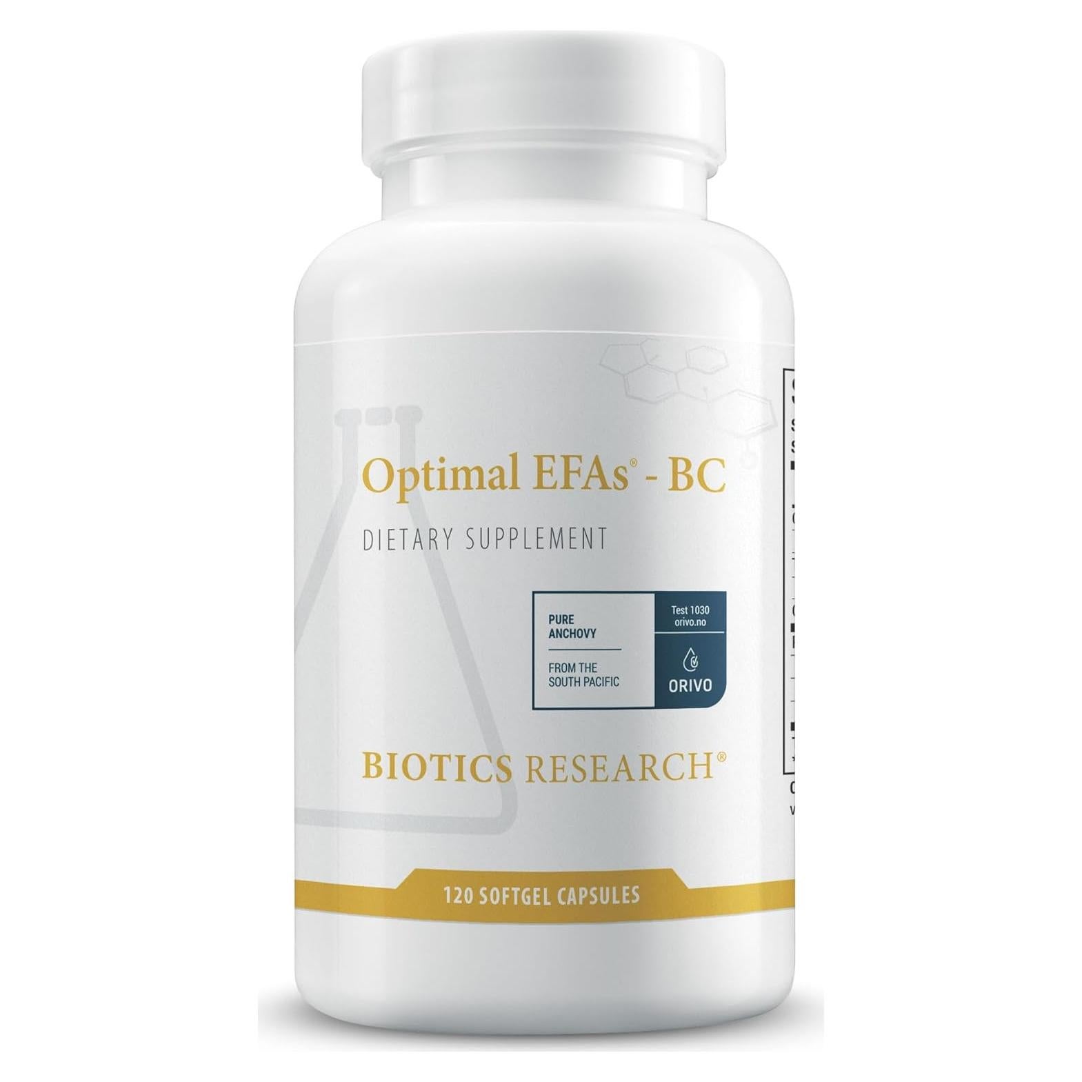 EFAs Óptimos Biotics Research - Omega 3, 6 y 9, 120 Cápsulas