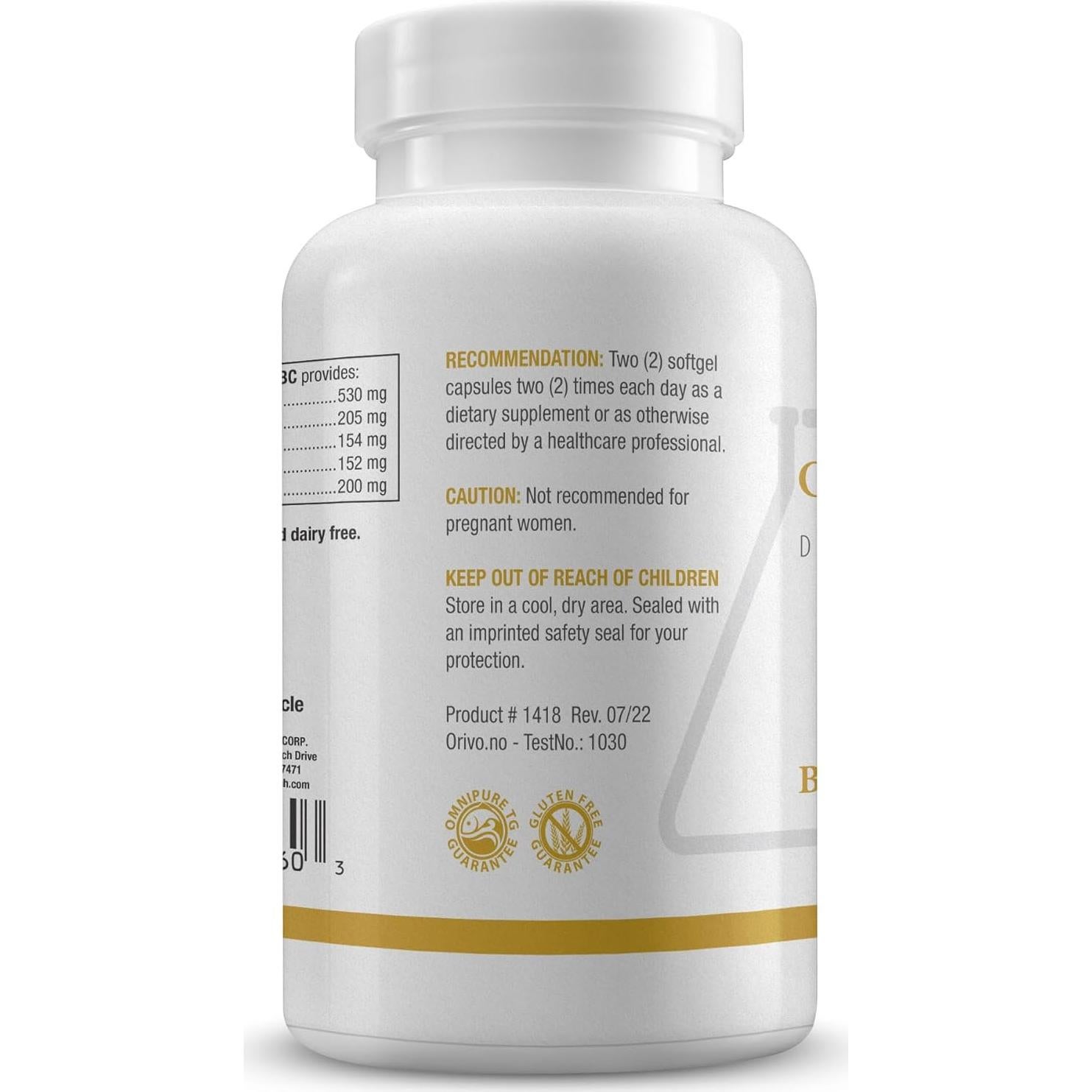 EFAs Óptimos Biotics Research - Omega 3, 6 y 9, 120 Cápsulas