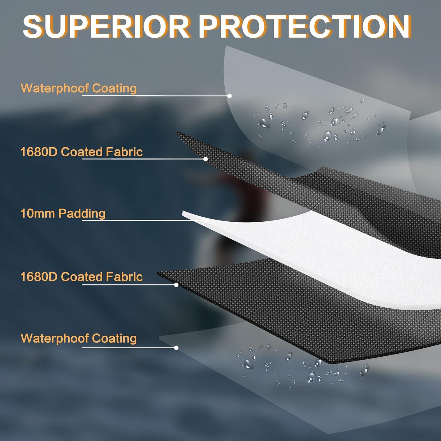 Bolsa de Surf LuBanSir 2 en 1 para Tablas de 152 a 213 cm