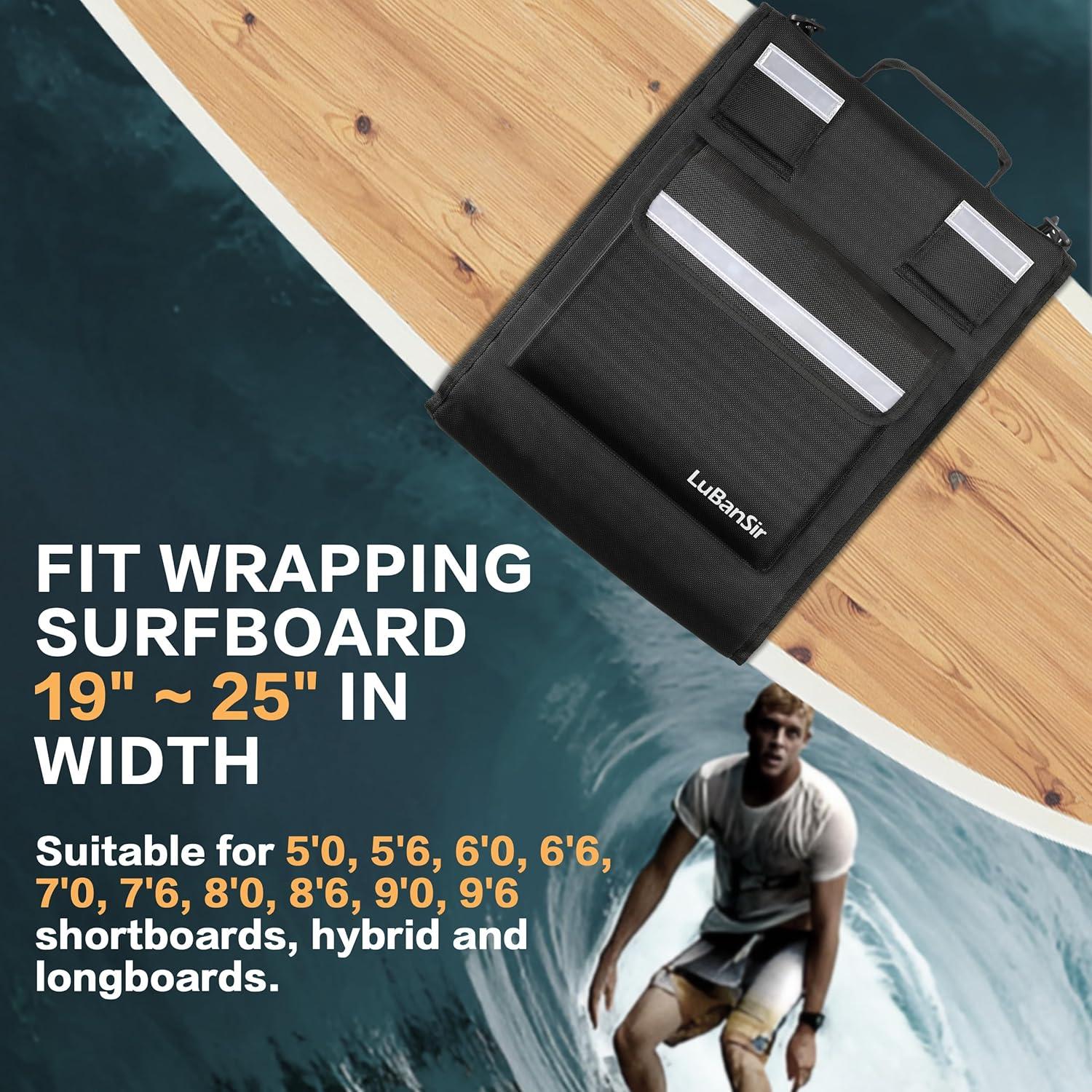 Bolsa de Surf LuBanSir 2 en 1 para Tablas de 152 a 213 cm