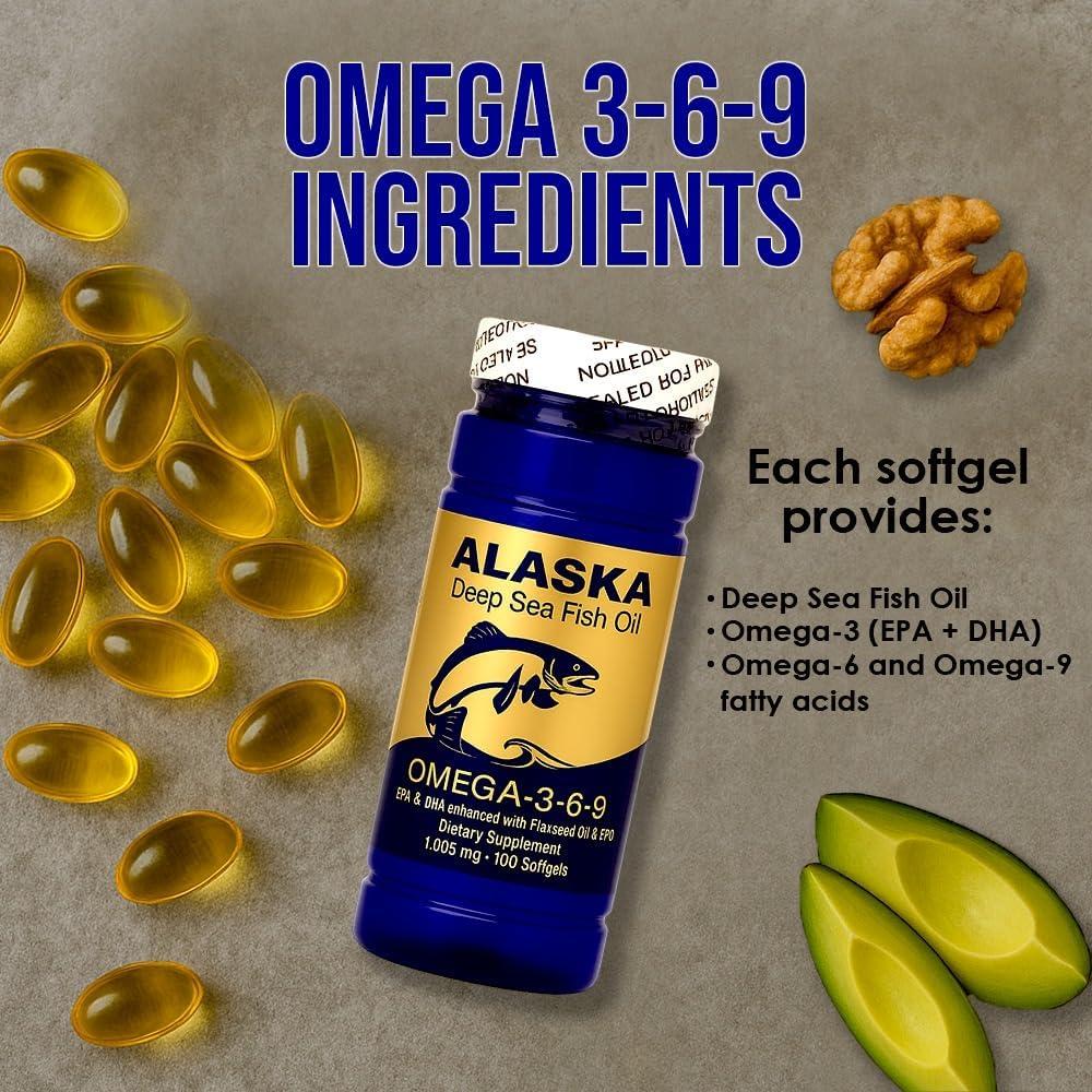 Aceite de Pescado Omega 3-6-9 NCB 100 Cápsulas 1005 mg