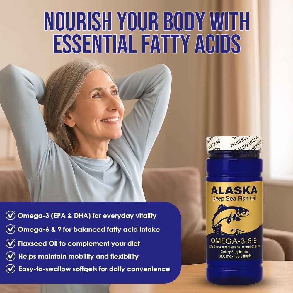 Aceite de Pescado Omega 3-6-9 NCB 100 Cápsulas 1005 mg