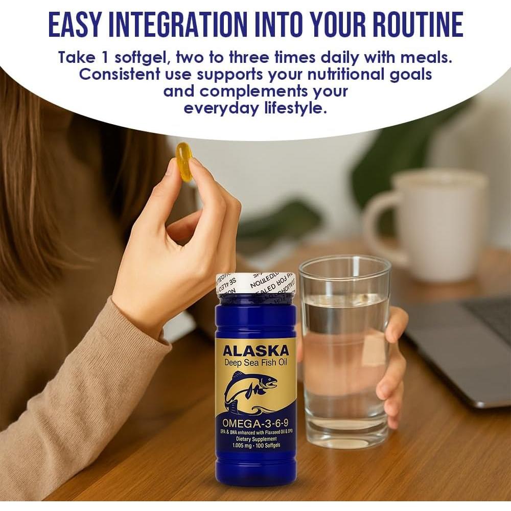 Aceite de Pescado Omega 3-6-9 NCB 100 Cápsulas 1005 mg