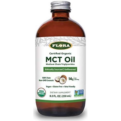 Aceite MCT Orgánico Flora 250 ml - Salud Muscular y Cerebral