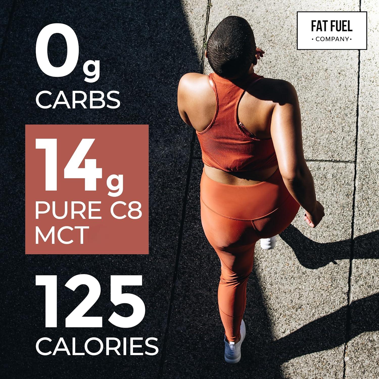 Aceite C8 MCT Fat Fuel - Suplemento Keto 473 ml Energía Pura