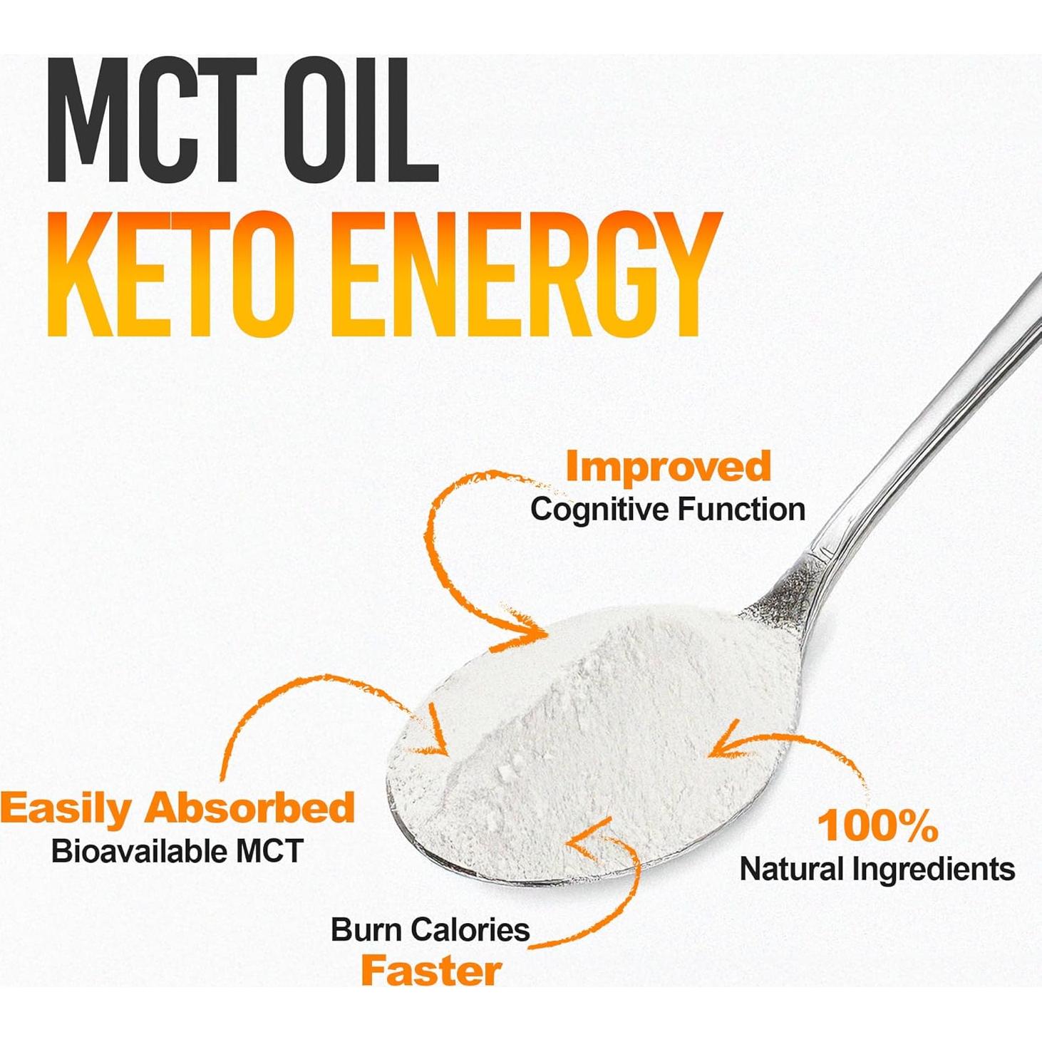 Polvo de Aceite MCT Intentionally Bare 0.45 kg - 70% C8 30% C10