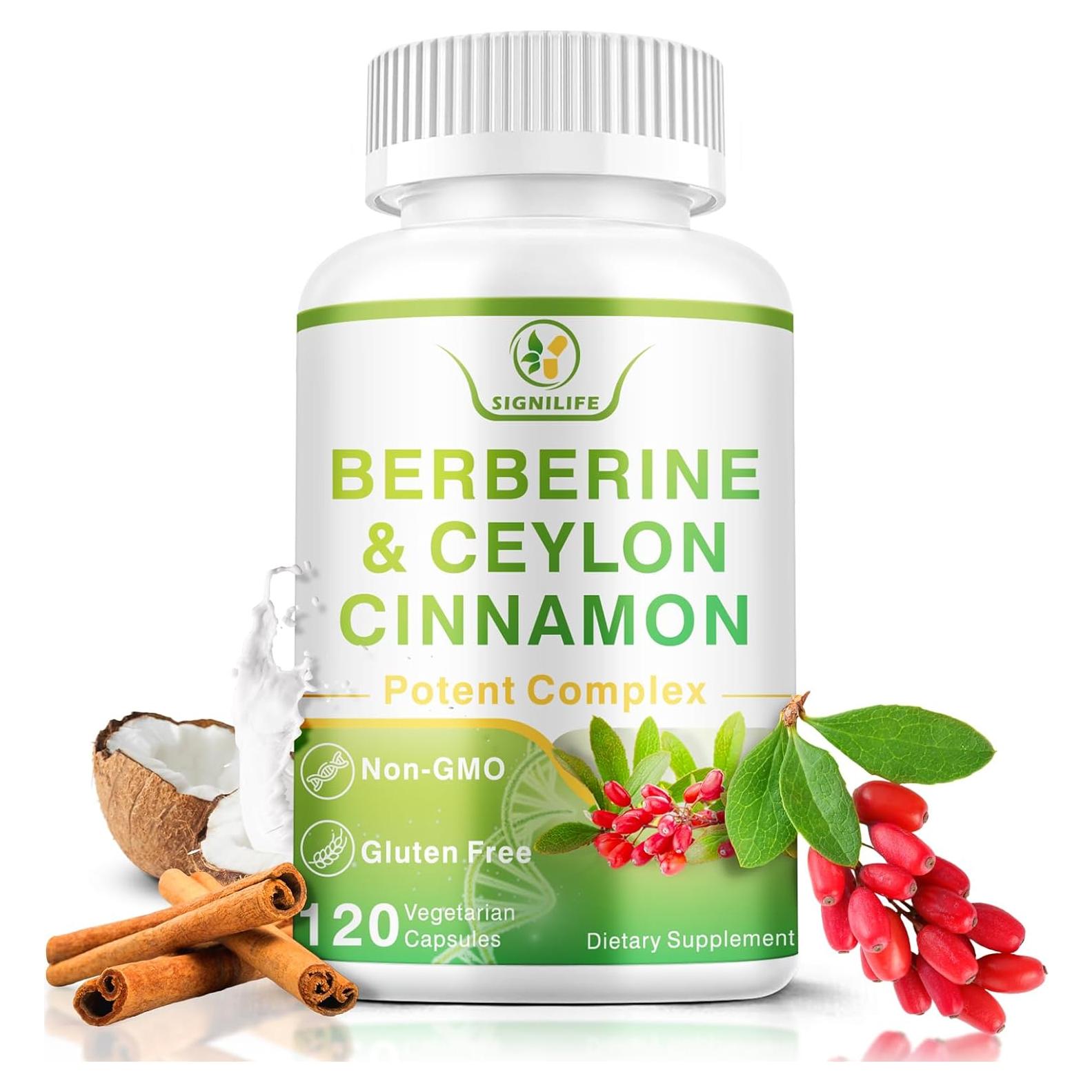 Berberina con Canela de Ceilán SIGNILIFE 1200mg 120 Cápsulas