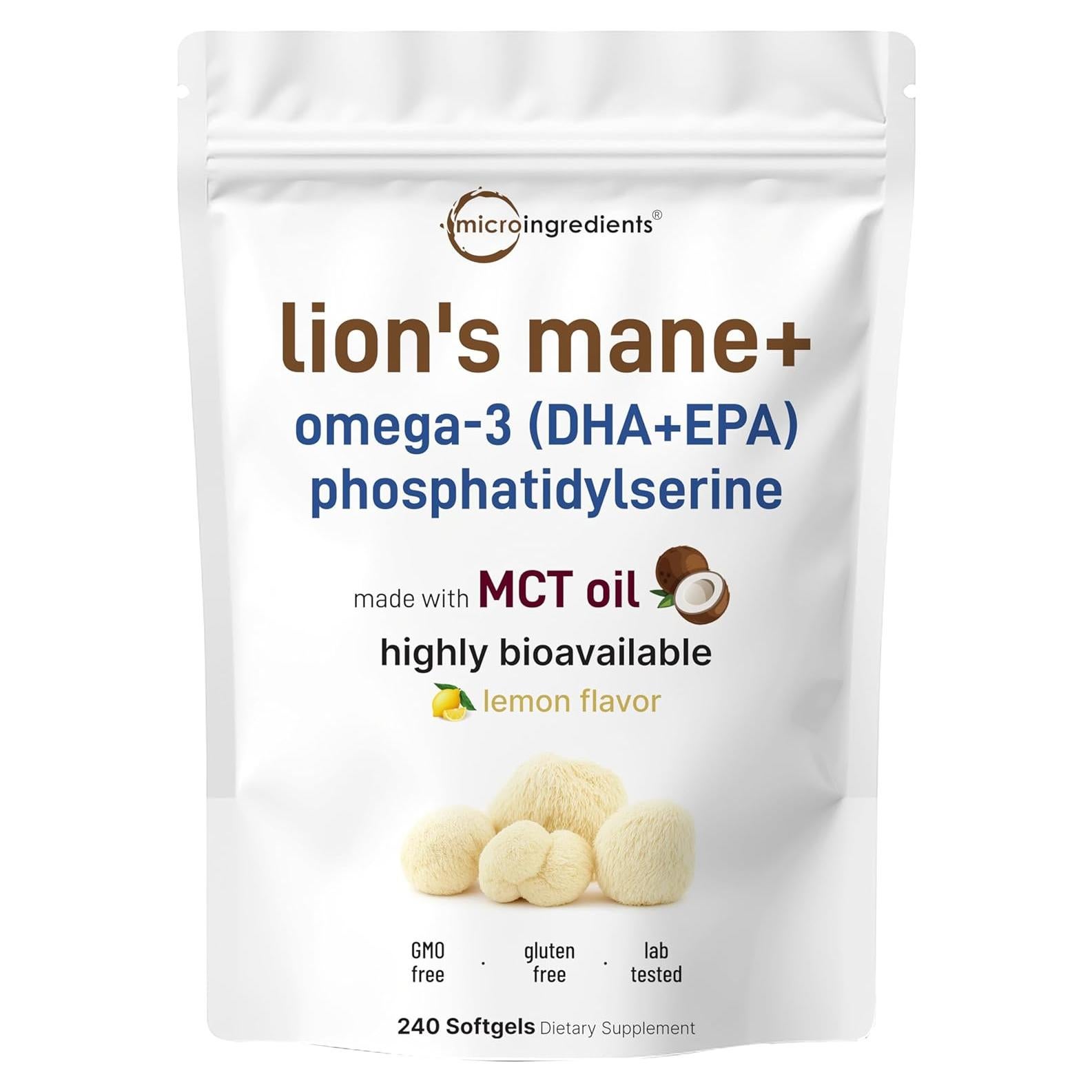 Cápsulas blandas Melena de León Micro Ingredients 240 unidades